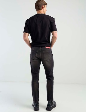 Jeans straight Hugo deslavado para hombre