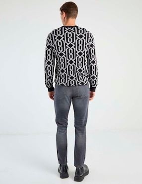 Jeans straight Hugo lavado obscuro para hombre