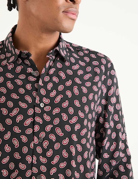 Camisa casual Hugo manga larga para hombre