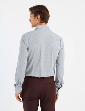 Camisa casual Hugo manga larga para hombre