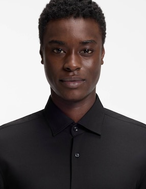 Camisa formal Hugo manga larga para hombre