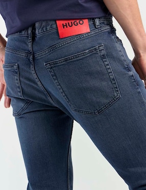 Jeans skinny Hugo lavado medio para hombre