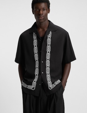Camisa casual Hugo manga corta para hombre