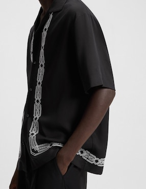 Camisa casual Hugo manga corta para hombre