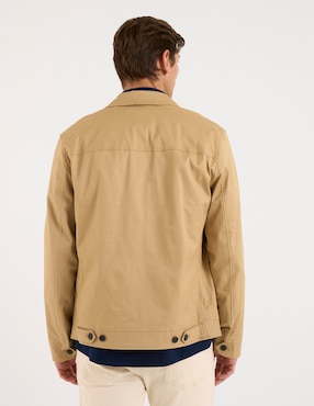 Chamarra bomber Brooks Brothers de algodón con bolsillos para hombre