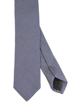 Corbata Hugo de seda estampado macroprint para hombre
