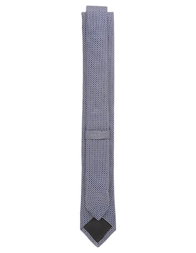 Corbata Hugo de seda estampado macroprint para hombre