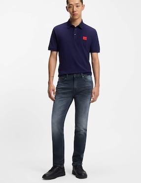 Jeans Slim Hugo 50547256 lavado medio para hombre