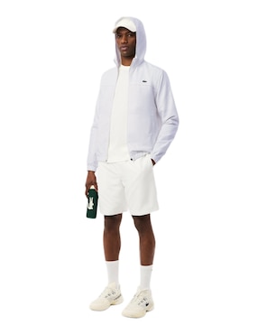 Chamarra Parka Lacoste impermeable con capucha para hombre