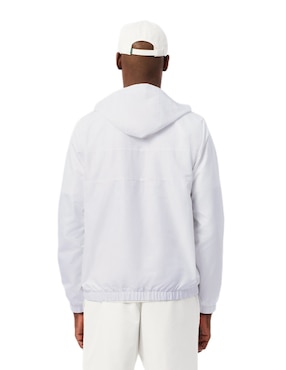 Chamarra Parka Lacoste impermeable con capucha para hombre
