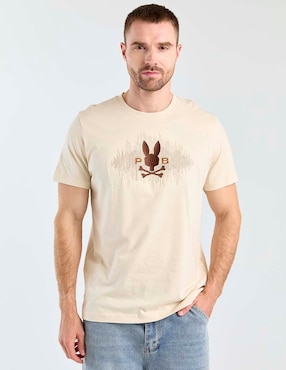 Playera Psycho Bunny cuello redondo para hombre