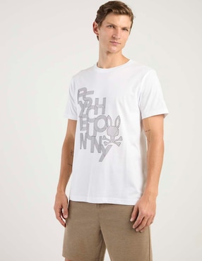 Playera Psycho Bunny cuello redondo para hombre