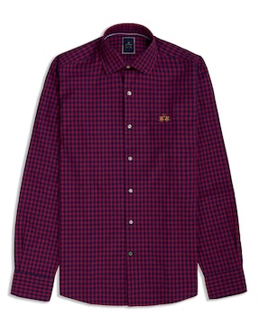 Camisa casual La Martina de algodón manga larga para hombre