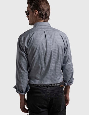 Camisa casual La Martina de algodón manga larga para hombre