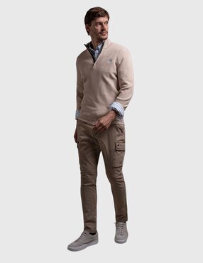 Camisa casual La Martina de algodón manga larga para hombre