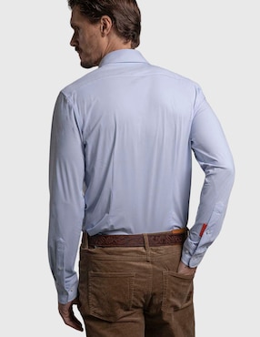 Camisa casual La Martina de algodón manga larga para hombre