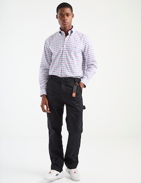 Pantalón cargo regular Psycho Bunny de algodón para hombre