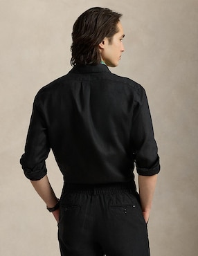 Camisa casual Polo Ralph Lauren de algodón manga larga para hombre