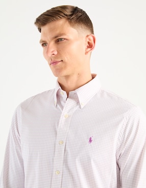 Camisa casual Polo Rl de algodón para hombre