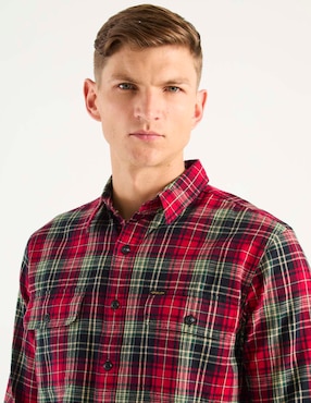 Camisa casual Polo Ralph Lauren de algodón manga larga para hombre