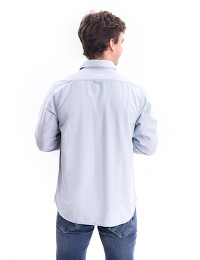 Camisa casual Nautica Jeans de algodón manga larga para hombre