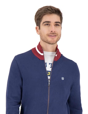 Suuéter Nautica Jeans cuello con cierre para hombre
