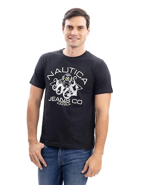 Playera Nautica Jeans cuello redondo para hombre