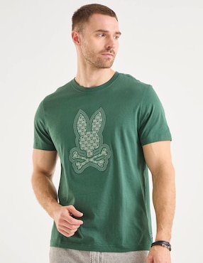 Playera Psycho Bunny cuello redondo para hombre