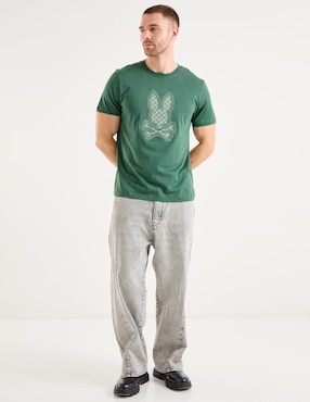 Playera Psycho Bunny cuello redondo para hombre