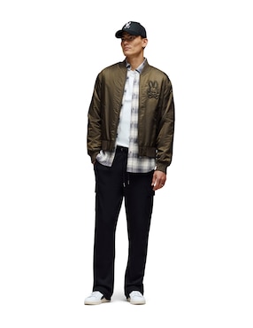 Chamarra bomber Psycho Bunny con bolsillos para hombre