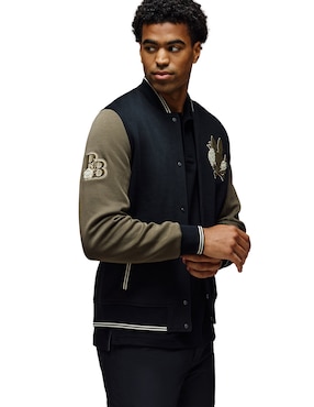 Chamarra bomber Psycho Bunny con bolsillos para hombre
