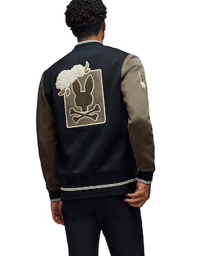 Chamarra bomber Psycho Bunny con bolsillos para hombre