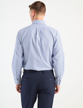 Camisa business casual Brooks Brothers de algodón manga larga para hombre
