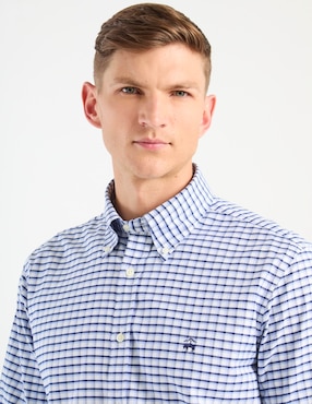 Camisa business casual Brooks Brothers de algodón manga larga para hombre