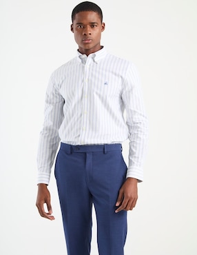 Camisa casual Brooks Brothers de algodón manga larga para hombre