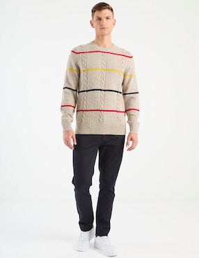 Suéter Brooks Brothers cuello redondo para hombre