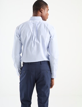 Camisa business casual Brooks Brothers de algodón manga larga para hombre