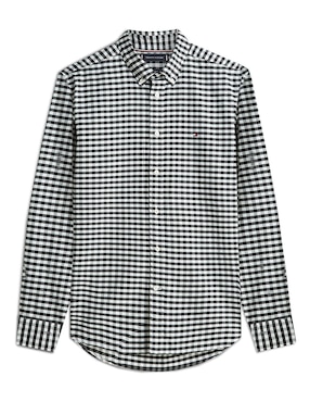 Camisa casual Tommy Hilfiger de algodón manga larga para hombre