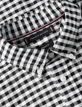 Camisa casual Tommy Hilfiger de algodón manga larga para hombre