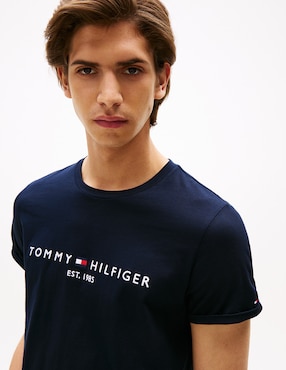 Playera tommy hilfiger cuello redondo para hombre