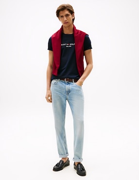 Playera tommy hilfiger cuello redondo para hombre