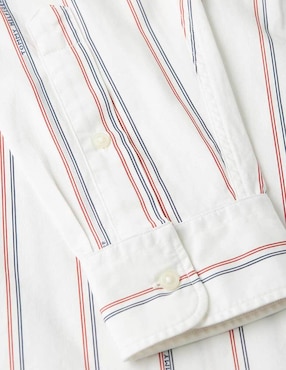 Camisa casual Tommy Hilfiger de algodón manga larga para hombre
