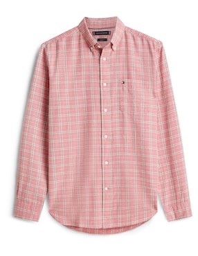 Camisa casual Tommy Hilfiger de algodón manga larga para hombre