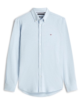Camisa casual Tommy Hilfiger de algodón manga larga para hombre