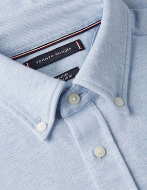 Camisa casual Tommy Hilfiger de algodón manga larga para hombre