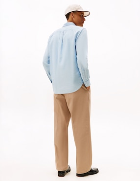 Camisa casual Tommy Hilfiger de algodón manga larga para hombre