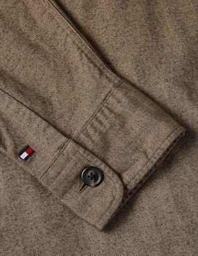 Camisa casual Tommy Hilfiger de algodón manga larga para hombre