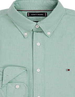Camisa casual Tommy Hilfiger de algodón manga larga para hombre