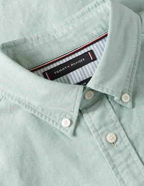 Camisa casual Tommy Hilfiger de algodón manga larga para hombre