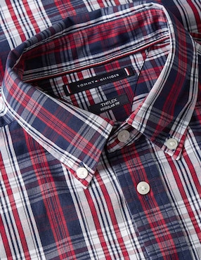 Camisa casual Tommy Hilfiger de algodón manga larga para hombre